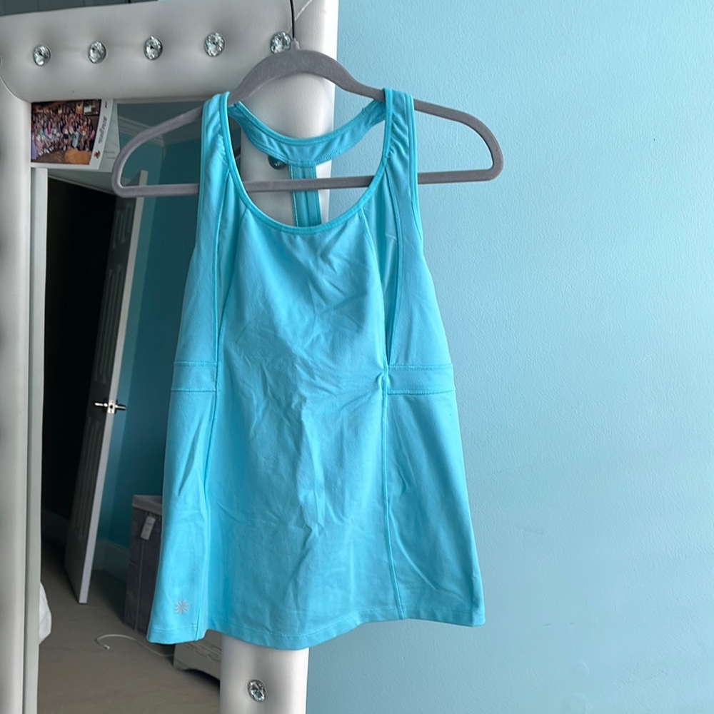 Athleta work out tank in blue, size medium